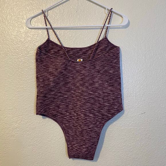 Tropic Of C The Sculpting C Heather Purple Compression Bodysuit Size Large - Picture 2 of 6